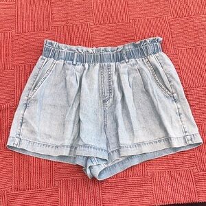 American Eagle Outfitters women’s large faded jeans Light Blue denim shorts